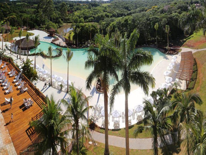 Mabu Thermas Grand Resort Фос-ду-Іґуасу Екстер'єр фото The artificial lagoon at the EcoPark